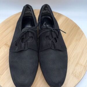 Rockport Ghillie Women’s Black Nubuck Lace Up Comfort Oxford Shoes 6.5W